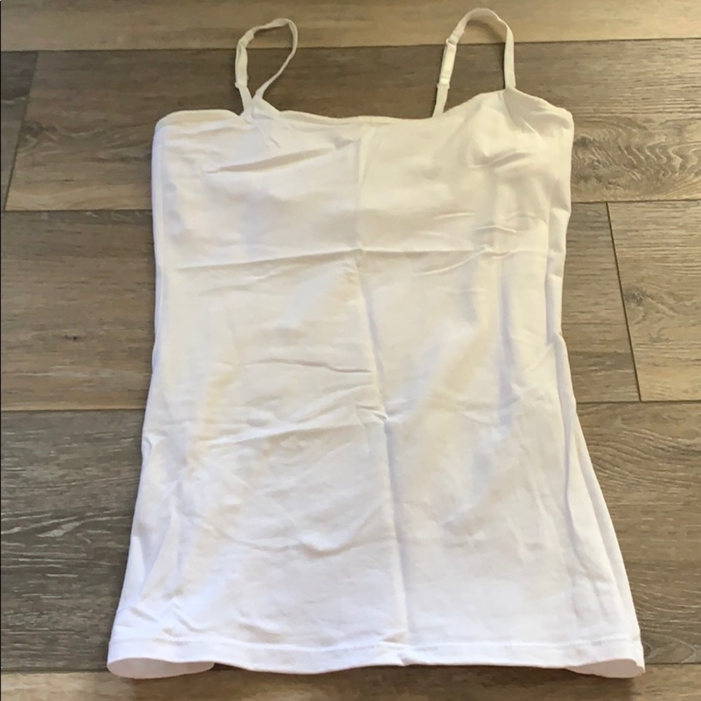 White Justice Tank W Built-in Support